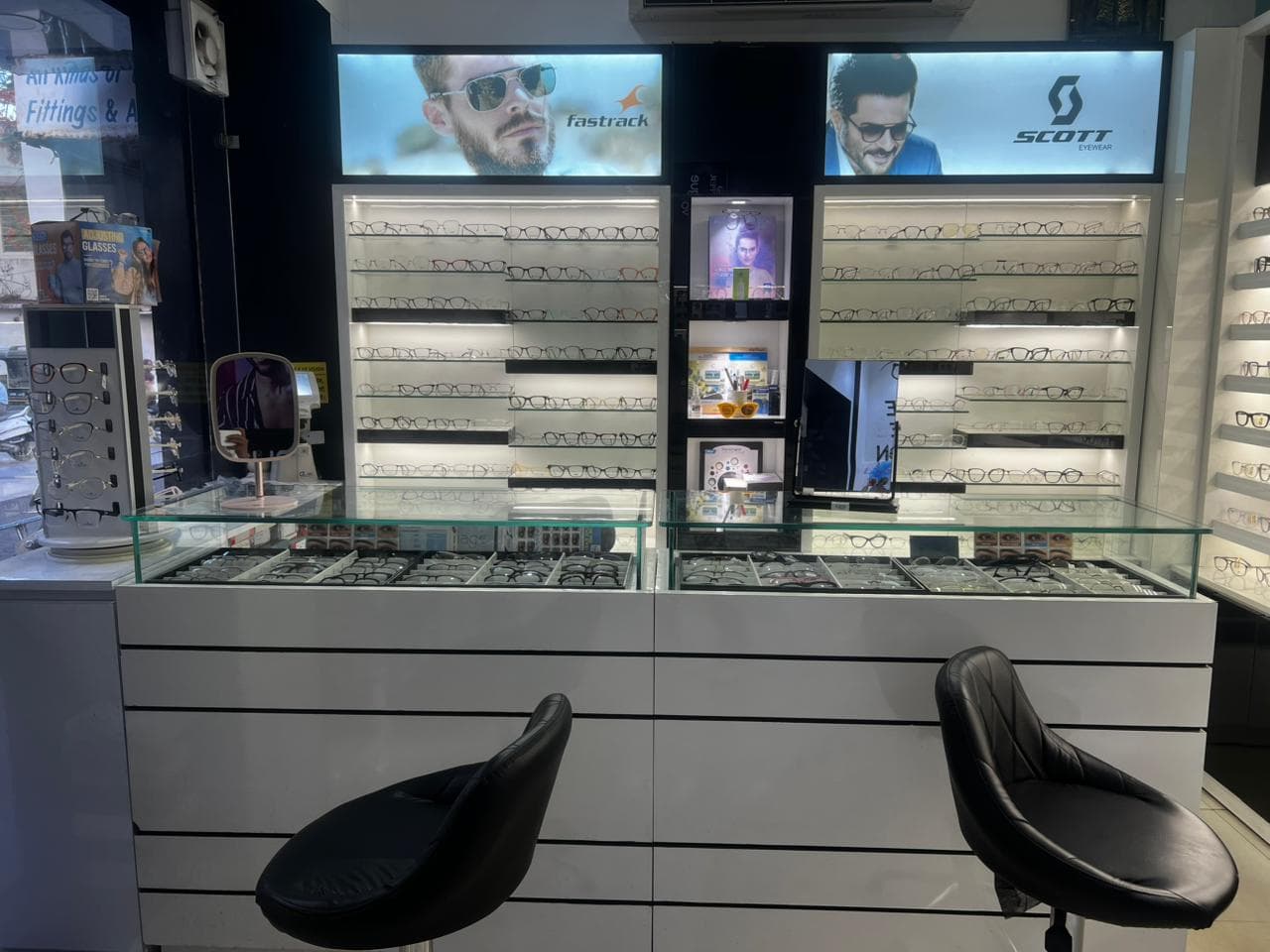 Store counter full view
